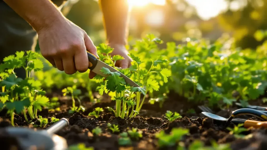 Eine erstaunliche Methode: Entdecken Sie, wie das Abschneiden der Petersilienblätter jeden Abend ihr kontinuierliches Wachstum anregt